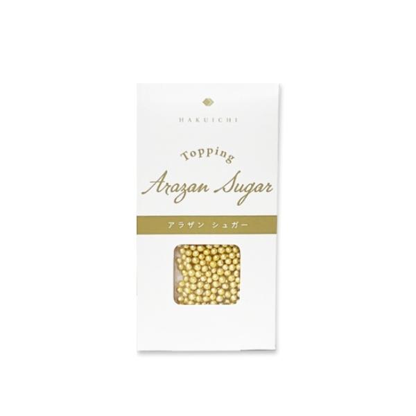 メール便対応※メール便ご希望の場合は配送方法の変更にて「メール便（日本郵政）」をお選びください。手順がご不明の場合はご連絡ください。トッピングに最適なイエローゴールド（直径3mm）のアラザンを使い切りパックとして箱詰めしました。本品は銀箔を...