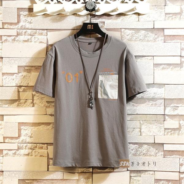 半袖tシャツ Tシャツ 好評 メンズ 夏服 トップス カットソー 薄手 フェイクレイヤード ファッション 夏 クルーネック