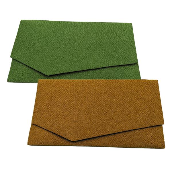 サイズ：(閉じた状態)約11x19.5cm素材：レーヨン100% 縮緬特徴：ふくさは慶弔時に贈りものをされる場合、お金包みを包んで使われます。シックな色合いのちりめんを使用し、慶弔どちらにもお使いいただける2色をご用意しました。ソフトタイプ...