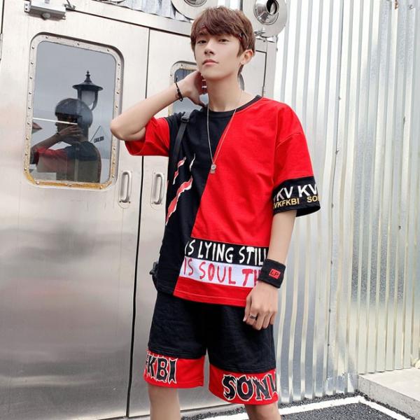 夏上下セット セットアップメンズ 2点セット スポーツウェア ミックスカラー 人気 スポーティー 上下セット メンズ半袖 ハーフパンツ カジュアル 人気 2色 Buyee 日本代购平台 产品购物网站大全 Buyee一站式代购 Bot Online