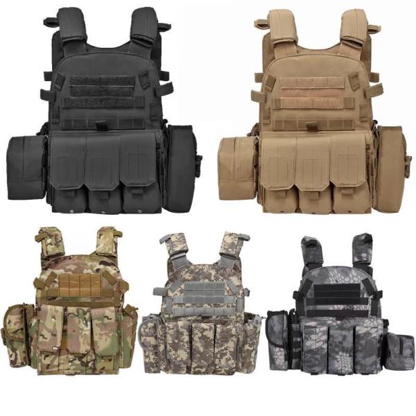 タクティカルベスト　サバゲー用ミリタリーベスト　　ナイロン素材　多機能ポケット　戦闘服装備　メンズ　サバイバルゲーム　アウトドアにも 超PayPay祭