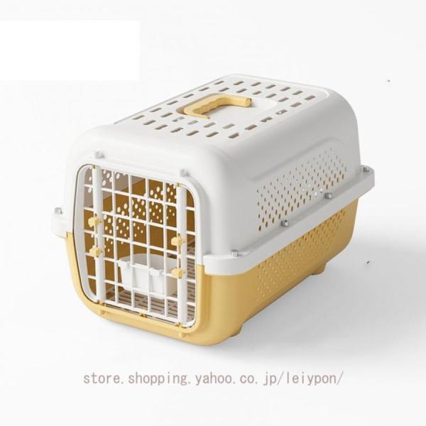 犬 クレート 小型犬 プラスチック ペットキャリー ハードキャリー 成猫 子猫 うさぎ 猫 キャリーケース ペットクレート 航空輸送ボックス 取っ手付き 水洗いOK