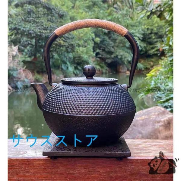 南部鉄器 鉄瓶 直火 1.2L てまり 貧血予防 白湯 : YOSHIMIZU