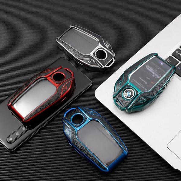 BMW ディスプレイキー キーケース BMW 5 6 7 8 シリーズ X3 X5 X7 i8 M8 カバー TPU 高級レザー調 オシャレ スマートキー 保護