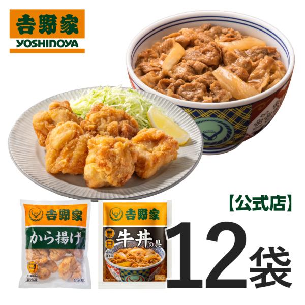 【商品情報】内容量・冷凍から揚げ250g×6袋・冷凍牛丼の具120g×6袋賞味期限牛丼の具：-18度で製造日を含めて365日（賞味期限残存4ヶ月以上の商品でのお届けとなります)から揚げ：-18度で製造日を含めて540日 （賞味期限残存4ヶ月...