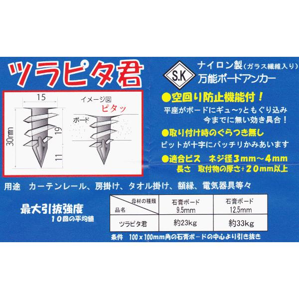 ボードアンカー ツラピタ君 300個入り Buyee Buyee 日本の通販商品 オークションの代理入札 代理購入
