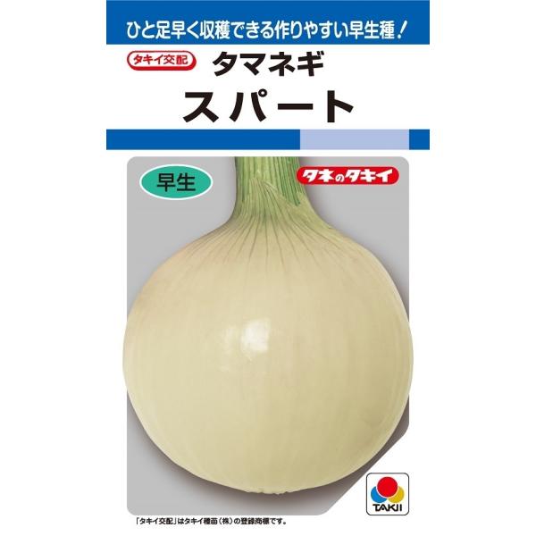 スパート　玉ねぎ種子　20ml　小袋種子　【タキイ種苗】【野菜種子】