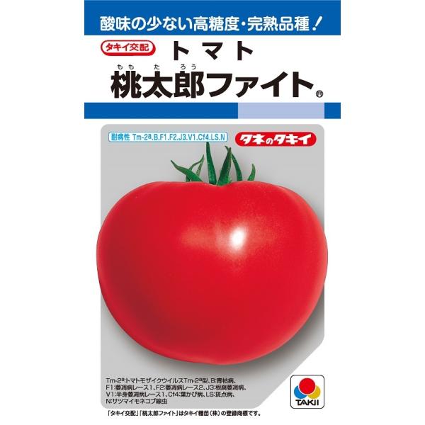 桃太郎ファイト　16粒　トマト種　小袋　【大玉トマト種】【タキイのタネ】【野菜の種】