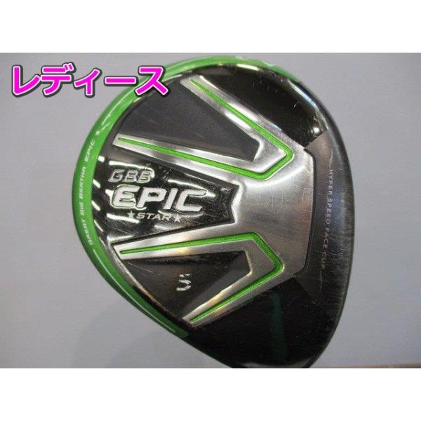 ■種別：レディースフェアウェイウッド　■メーカー：キャロウェイ■モデル：GBB EPIC STAR　■シャフト：SpeederEVOLUTION for GBB(JP)■フレックス：L　■ロフト：18■本数：1　■番手：5W■長さ：41.5...