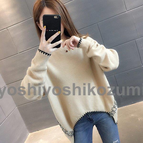 ニットセーター レディース 秋 冬 40代 長袖 トップス セーター カットソー ニットウェア Tシャツ コーデ 大きいサイズ 暖かい おしゃれ 大人 着痩せ 上品 新品 My Lm Yoshiyoshi 通販 Yahoo ショッピング