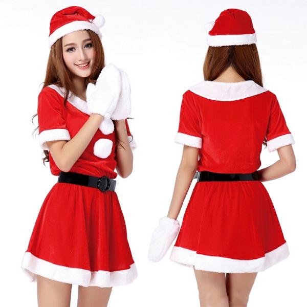 連体服 サンタ コスプレ サンタコス クリスマス マスク付  仮クリスマス パーティー 学園祭 文化祭 クリスマス衣装