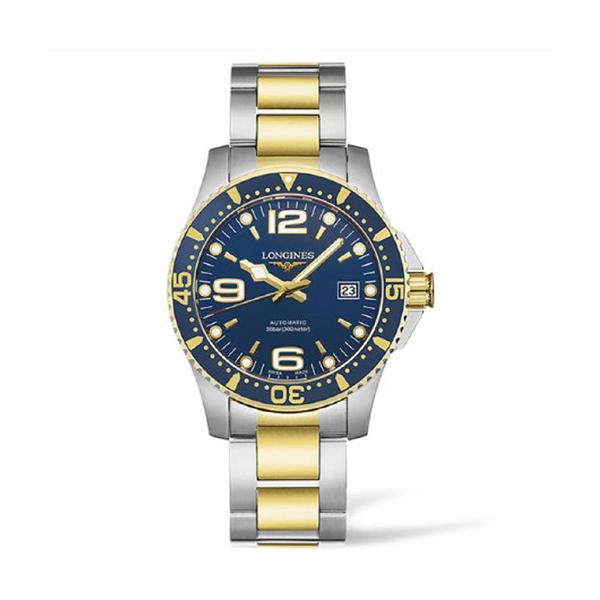 LONGINES ロンジン ハイドロコンクエスト コンビ ブルー文字板 腕時計 
