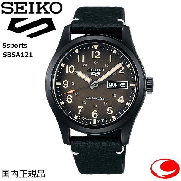 SEIKO 自動巻き ブラック 腕時計 SBSA121 新品未使用品 SEIKO（セイコー） セイコー5スポーツ Field Street Styleシリーズ
