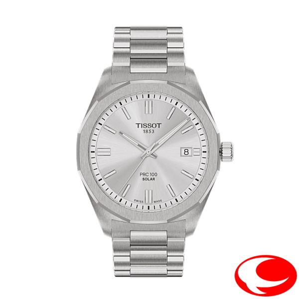 【TISSOT】ティソ PRC ピーアールシー 100 Solar Quartz ライトマスターソーラーテクノロジー搭載 ソーラークォーツ 39mm T151.422.11.031.00