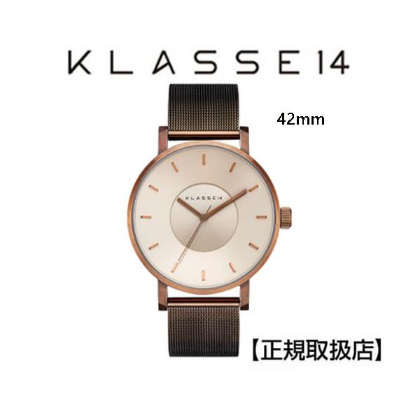 �m�N���X14�nKLASSE14 �r���v  42mm Vintage gold stainless steel case   ���ʎd�l�̃��^�����b�V���o���h  �y���K�A���i�z VO18VG002M