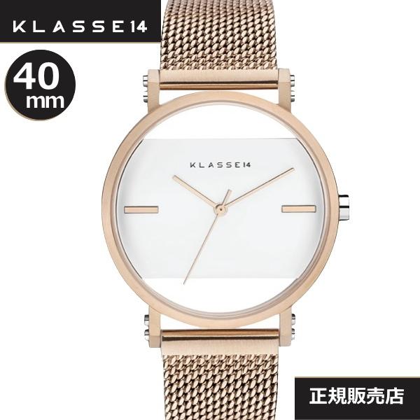 �m�N���X14�n�@KLASSE14 WIM21RG106M�@40mmIMPERFECT SQUARE White Rose Mesh  ���u���b�N�x���g�t��