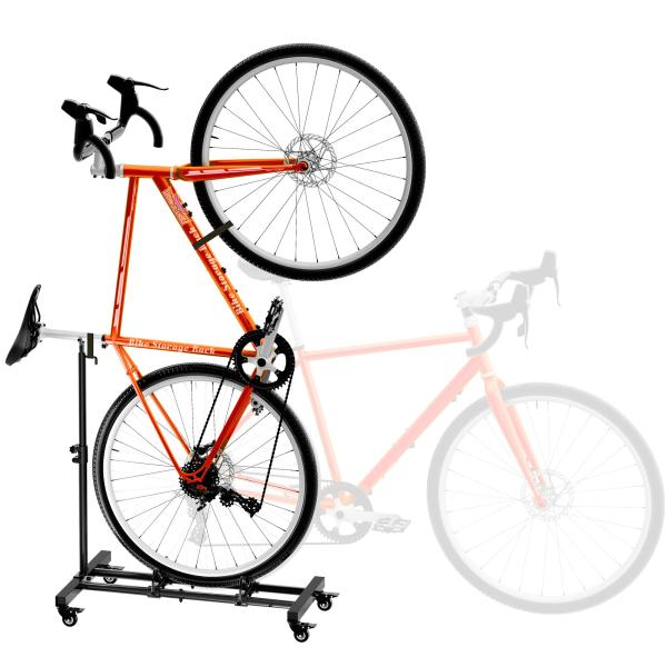 【取引先決まりました】自転車2台（ロードバイク、マウンテンバイク）+台座、その他付属品 短納期 自転車スタンド 縦置き 玄関 1台 サイクルスタンド