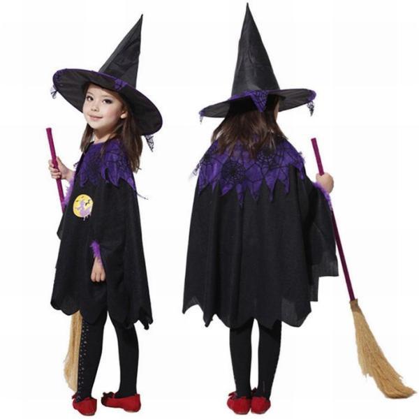 キッズ ハロウィン 衣装 子供 ハロウィン仮装 Halloween 演出服 仮装 衣装 子供 仮装 女の子 キッズ コスプレ 衣装 魔女 かぼちゃ ハロウィン パーティー【