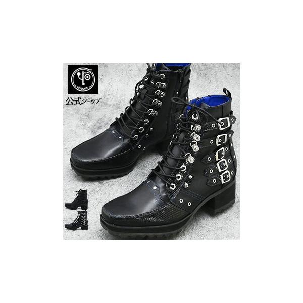 YOSUKE（ヨースケ） ショートブーツ メンズ レースアップブーツ