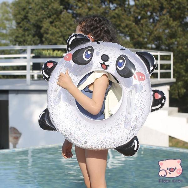 浮き輪♡パンダさん&ひよこset 浮き輪 子供 ベビー うきわ パンダ ハンドル付き ベビーボート