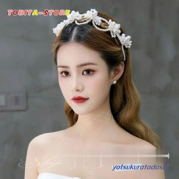 カチューシャ ヘアバンド パール ヘッドドレス ヘアアクセサリー