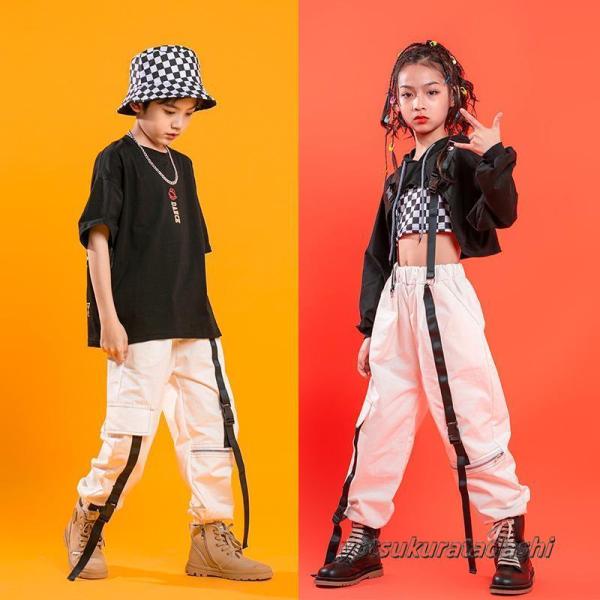ダンス衣装 ヒップホップ 韓国子供服 HIPHOP 女の子 男の子 2点セット キッズダンス衣装 チアガール ステージ衣装 jazz 体操服 練習着 Tシャツ 男女兼用ダンス服装 体操服 JAZZ DANCE tシャツ スウェット キッズチ...
