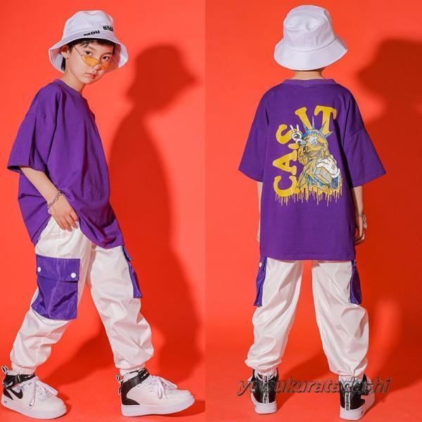 ダンス服装 体操服 JAZZ DANCE tシャツ スウェット キッズチアリーダー hiphop ヒップホップ 女の子 ステージ衣装 ダンスウェア 子供 応援団 運動会 甲子園 チアガール衣装 舞台演出服　おしゃれ　ストリート系　B系　K-...