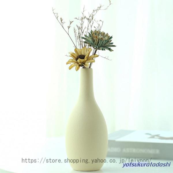 フラワーベース 黒 花瓶 花びん 陶器 かわいい エレガント プレゼント