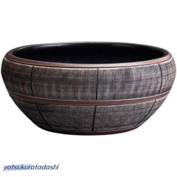 鉢 金魚鉢 睡蓮鉢 メダカ セラミック水耕植木鉢 亀 水槽 スの葉