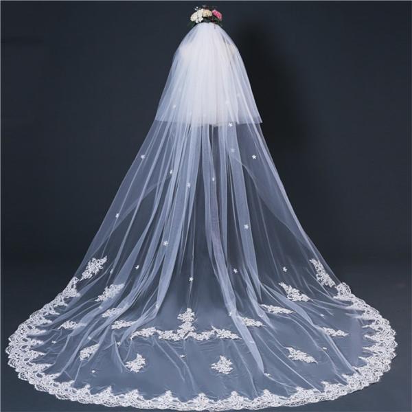 ウェディングベール ロング ベール手作り ベール ウェディング 結婚式 二次会 ウェディング小物 コーム付き レース 3m 5m 前撮り ベールダウン 安い 送料無料 ts058 優美japan 通販 Yahoo ショッピング