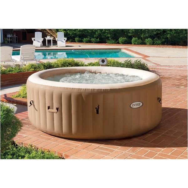 Pure 家庭用ジャグジー プール スパ 温度調節機能付き Spa 幅196cm スパ ピュア Intex Intex Ds ゆにゅうどっとねっと 幅196cm
