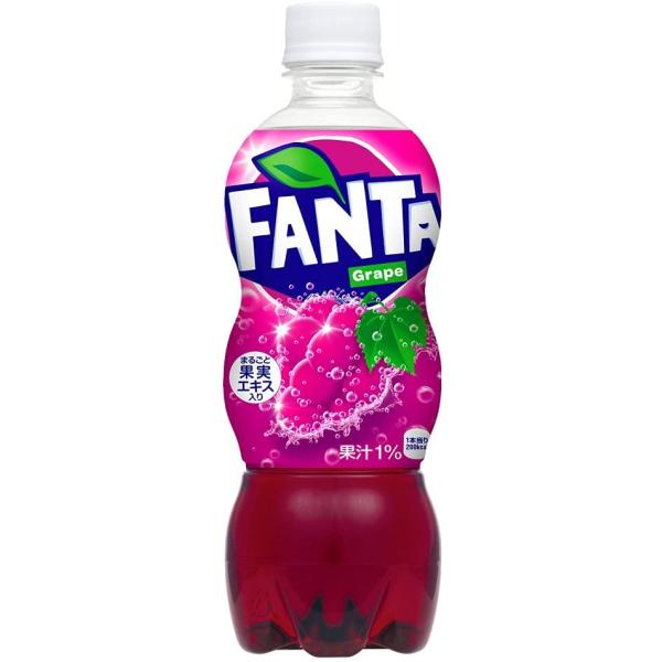 (2ケース単位 送料無料_おまとめ注文用) ファンタ グレープ 500ml×24本 ペットボトル コカコーラ (パッケージ変更の場合あり)