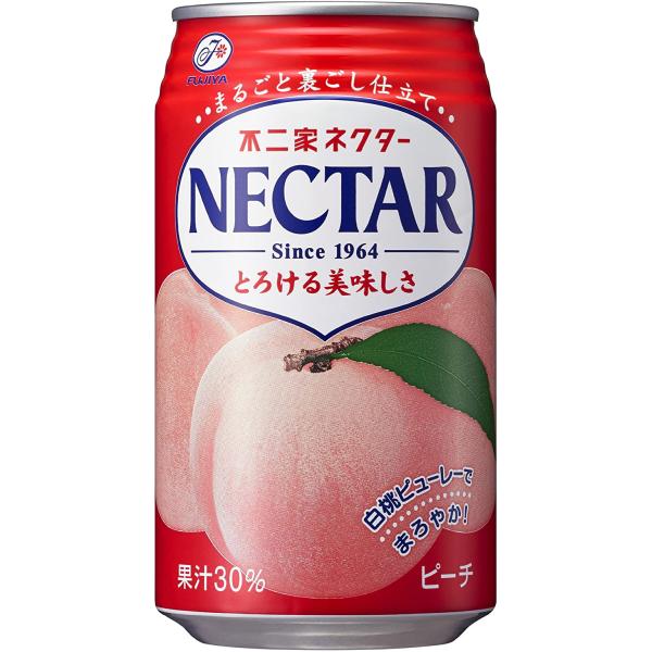 他サイト： (2ケース以上送料無料_おまとめ注文用) 不二家 ネクター ピーチ(缶) 350g×24本 伊藤園の商品画像