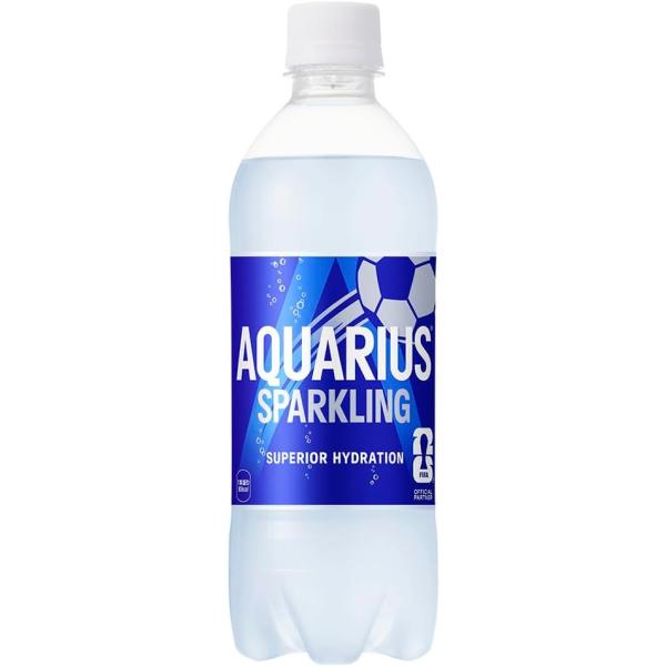 (同一商品2ケース単位 送料無料_おまとめ注文用) アクエリアス スパークリング 490ml×24本 ペットボトル コカ・コーラ 期間限定販売 熱中症対策