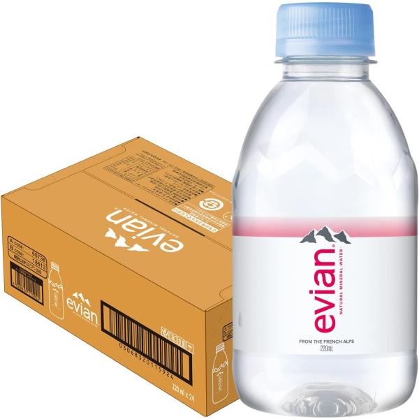 他サイト： (2ケース以上送料無料_おまとめ注文用) ミネラルウォーター 220ml ペットボトル エビアン 220ml×24本 (正規輸入品) 伊藤園の商品画像