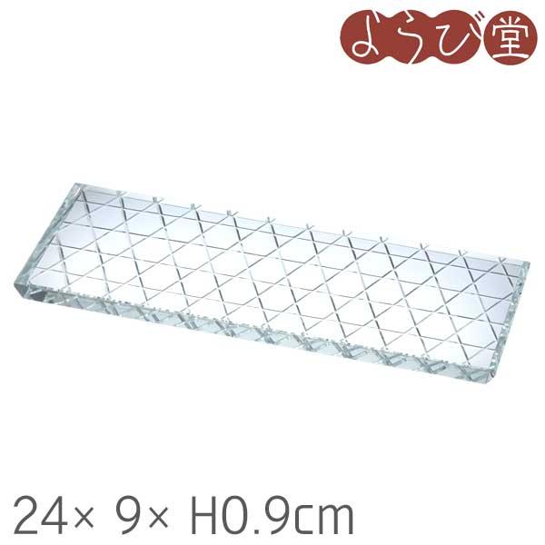 クリスタル切子プレート 24x9xH0.9cm : 天然素材の雑貨ようび堂Yahoo