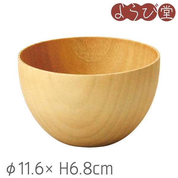木製 ナチュラルボウル（ボウル）中 φ11.6xH6.8cm : 天然素材の雑貨