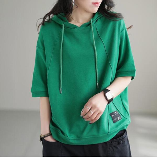 rady tシャツ.大理石セットアップ.ダマスク柄パーカー パーカー Tシャツ レディース 半袖 カットソー チュニック 夏 綿