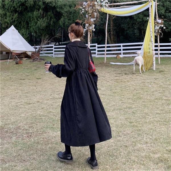 【美品】DIOR アイボリー コーデュロイ ワンピース ６（110） 長袖 美品】DIOR アイボリー コーデュロイ ワンピース 6（110） 長袖