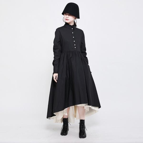 クラシカルデザインワンピース』ロング ワンピース レディース 長袖