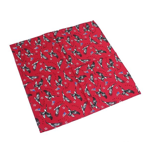 ウエスタン バンダナ イーグル 鷲 星条旗 綿 赤 4172 F Red 53 53cm ワイオミングトレイル 通販 Yahoo ショッピング