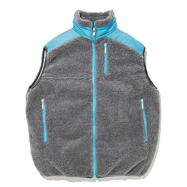 ティラムーク フリースベスト (アッシュ) メッシュ裏地 OOV 701 ASH S