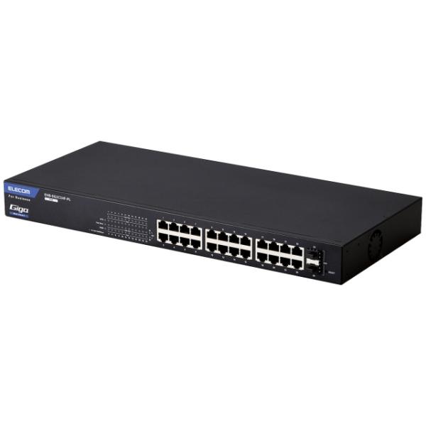 [動作確認済み] ELECOM EHB-SG2C24F-PL スイッチングハブ ELECOM（エレコム） スイッチングハブ(ネットワークハブ) EHB-SG2C24F