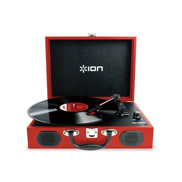 ION Audio レコードプレーヤー Vinyl Transport [Red]