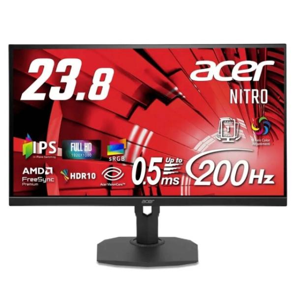 パソコン　モニター　
ゲーミングモニター23.4インチ Acer PCモニター・液晶ディスプレイ NITRO XF243YX1bmiiprx [23.8