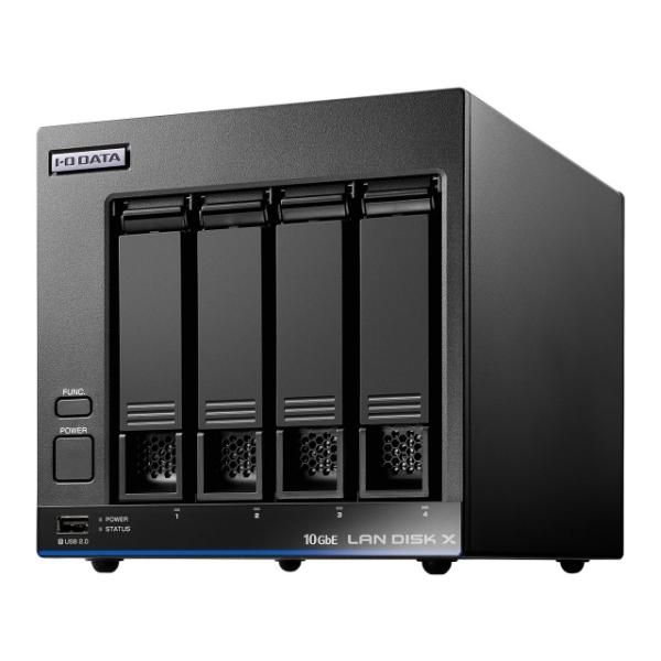 【値下げ可】IODATA HDL4-XA16 10GbE 4ドライブ NAS I-O DATA（アイ・オー・データ機器） IODATA NAS(ネットワークHDD) LAN