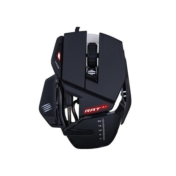 Mad Catz }EX R.A.T.4+ Optical Gaming Mouse MR03MCINBL000-0J