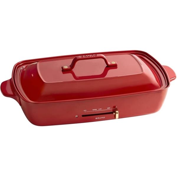 BRUNO ホットプレート　レッド BRUNO（ブルーノ） ホットプレート BRUNO BOE026-RD-re [レッド