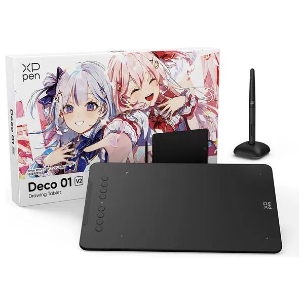 XP-Pen ペンタブレット Deco 01 V2 ITDT1060_JP [ブラック] : ユー