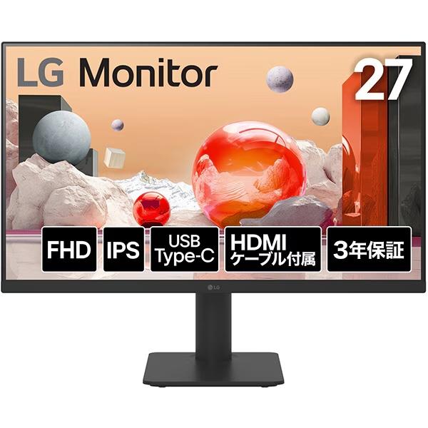 LGモニター 27インチ LGエレクトロニクス PCモニター・液晶ディスプレイ 27MS570B-B [27